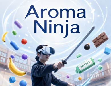 VRでAroma Ninjaをプレイする様子